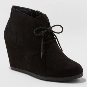 sale Bessie Microsuede Wedge Bootie